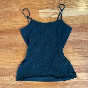 LOFT Lace Camisole - Dark Teal